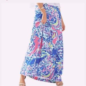 Vintage nola beach maxi skirt Lily Pulitzer size Small